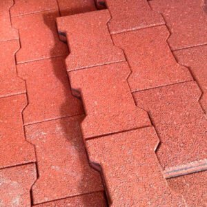 Adoquín ecuestre color terracota fabricado en México por Genbruger